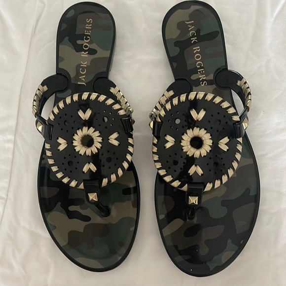 Jack Rogers Georgica sandal in camo - Picture 1 of 2